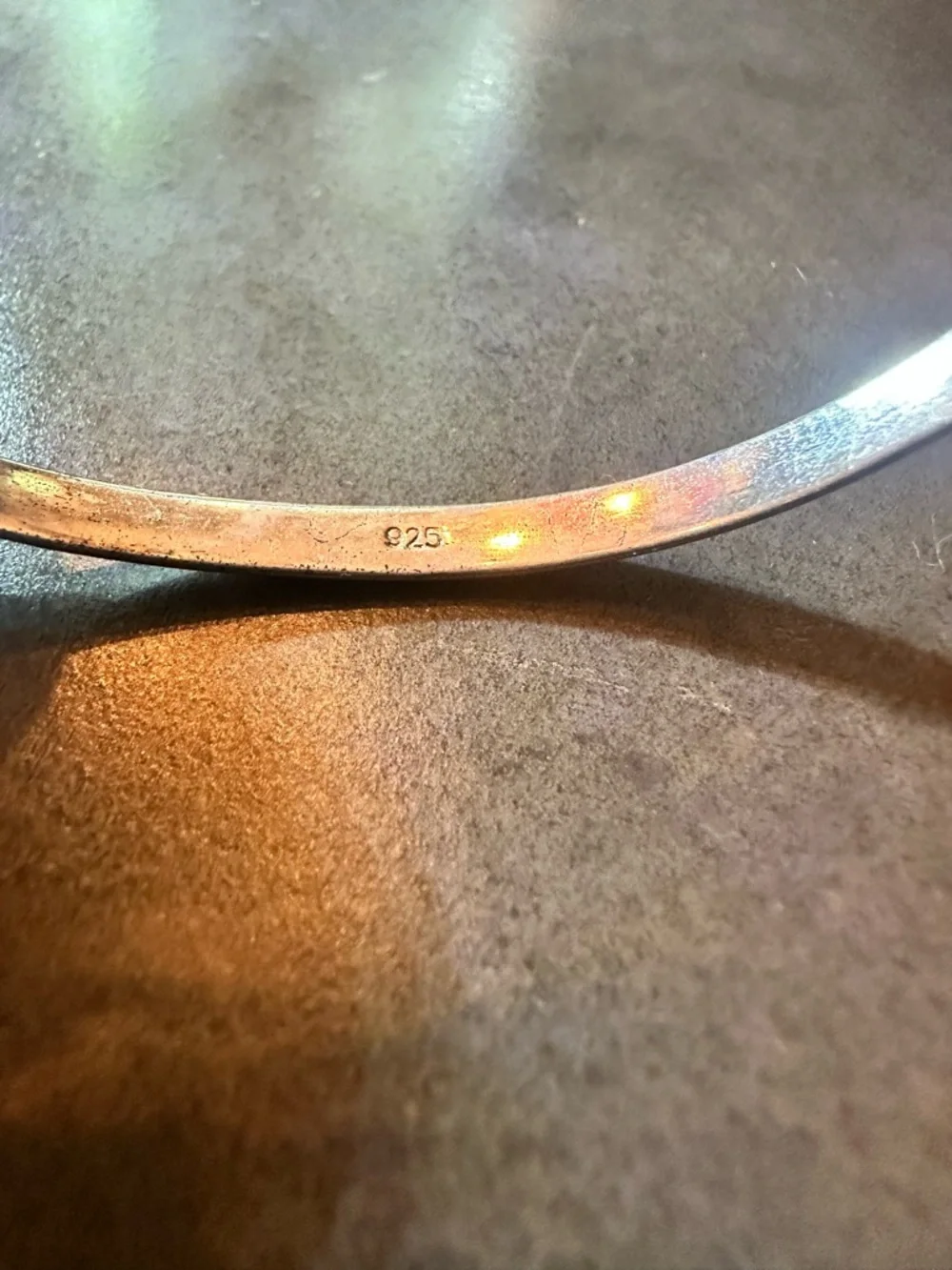 925 Sterling Silver Modern Open-Circle Cuff Bracelet